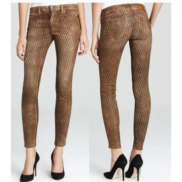 True Religion Halle Mohave Lonestar Snake Print Skinny Jeans size 26 - Picture 9 of 10